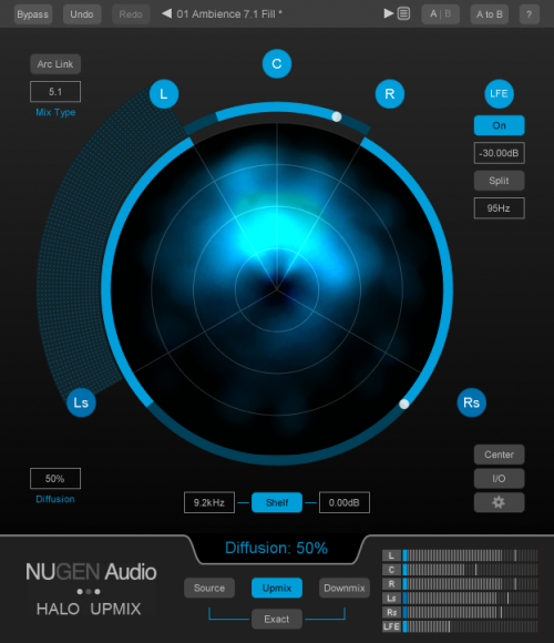 Nugen Audio Halo Upmix with 3D Immersive Extension